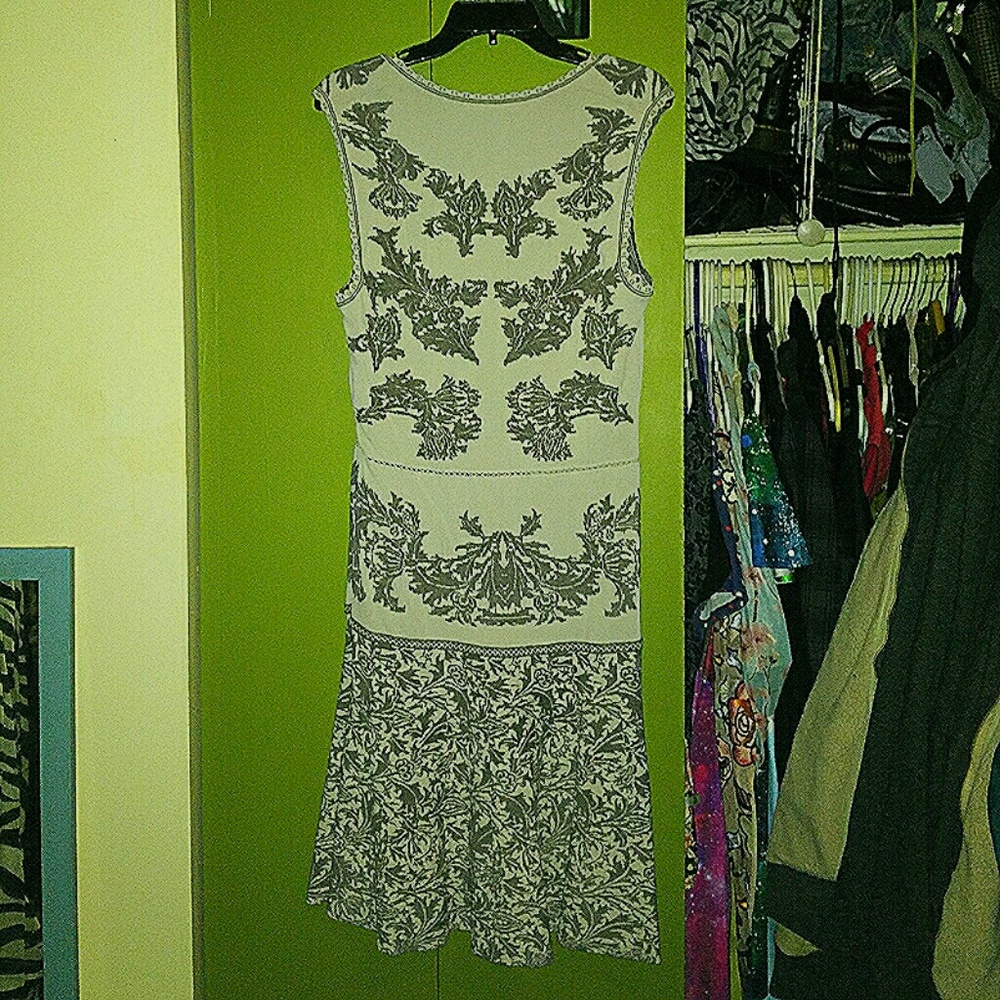 RARE ZAC POSEN grey and white jacquard pri… - Picture 6 of 7